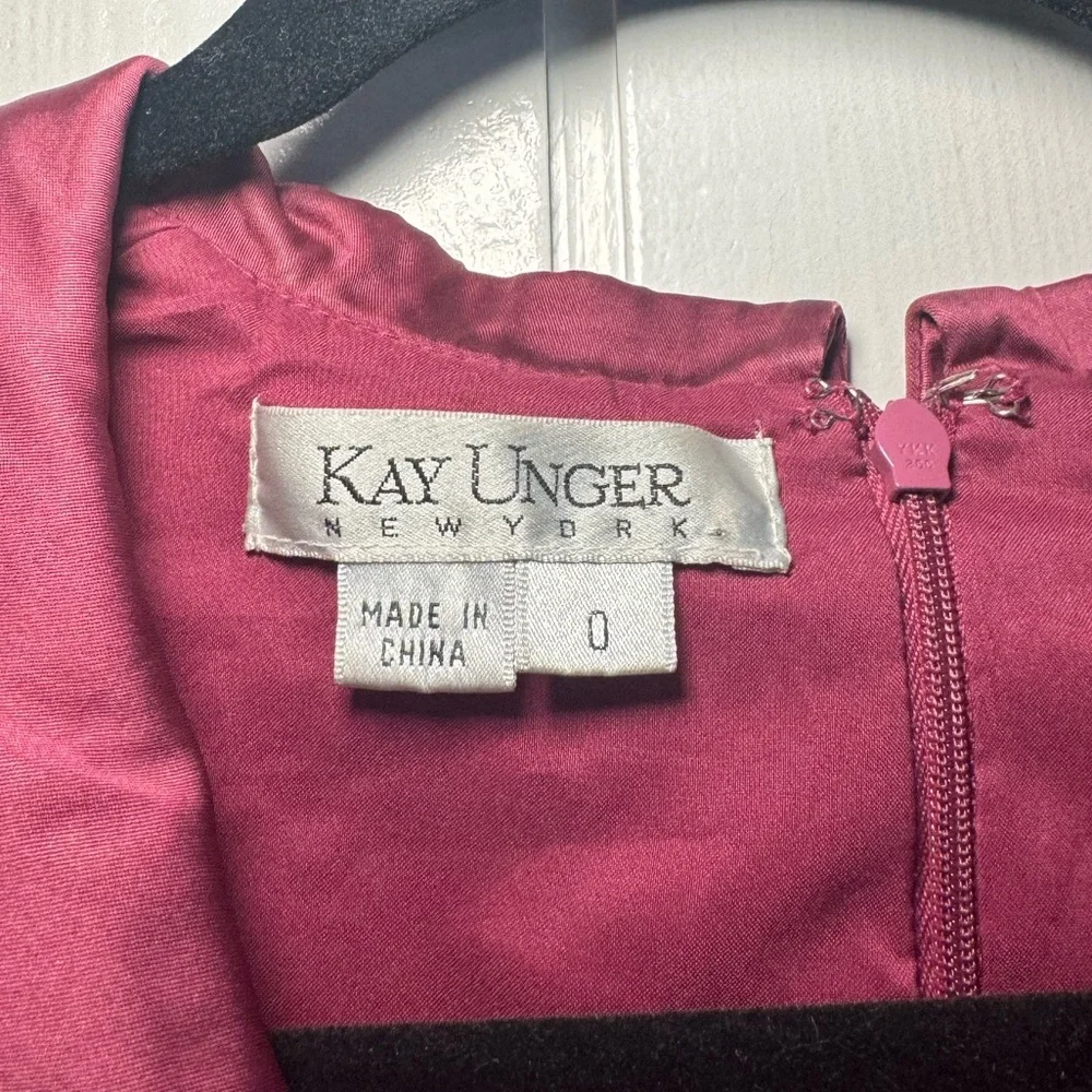 Kay Unger 2000’s Magenta Mini Dress - Picture 4 of 5